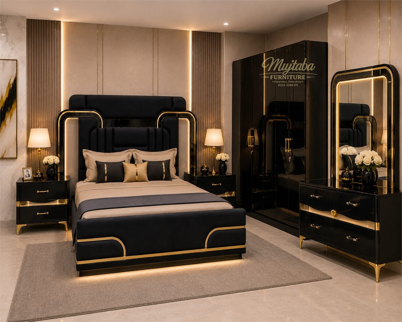 Noir Bedroom Set